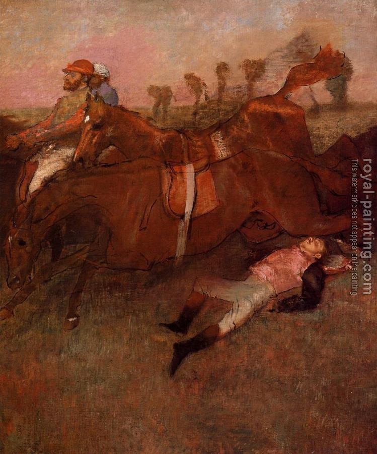 Edgar Degas : Scene from the Steeplechase   the Fallen Jockey